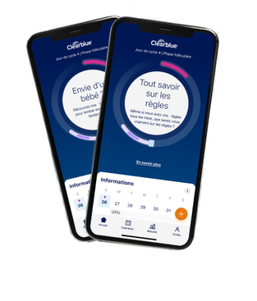 Application Clearblue®  Suivre mes cycles